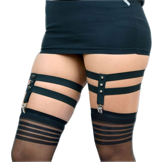 Porte Jarretelles cloutés